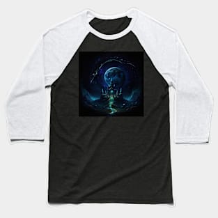 Castle Moon Manifestation Baseball T-Shirt